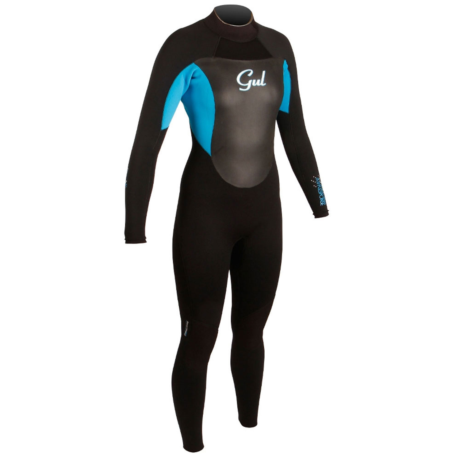 Gul Respuesta De Puntada Invisible Vapor 3 / 2Mm De Las Mujeres Traje - Blk / Turq
