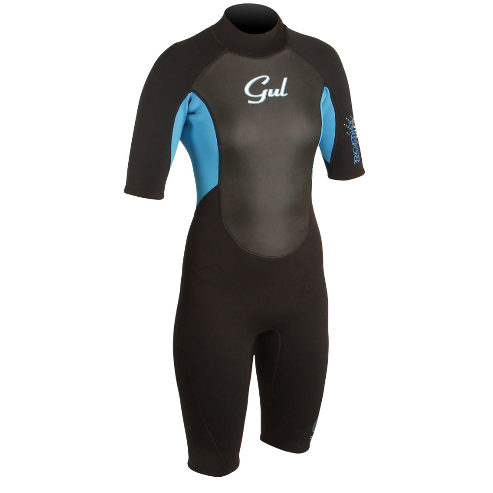 Gul Respuesta Flatlock Chapo 3 / 2Mm De Las Mujeres Traje - Negro / Turq