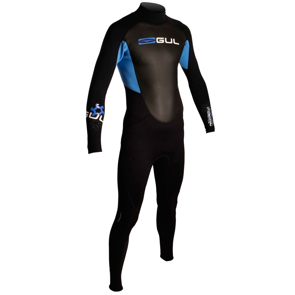 Gul Respuesta Flatlock Vapor 3 / 2Mm Para Hombre Traje - Negro / Cyan