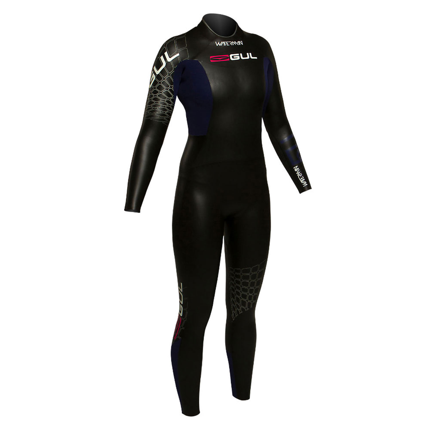 Gul Womens Waterman 5 / 4Mm Triatlón Traje - Blk / Mul