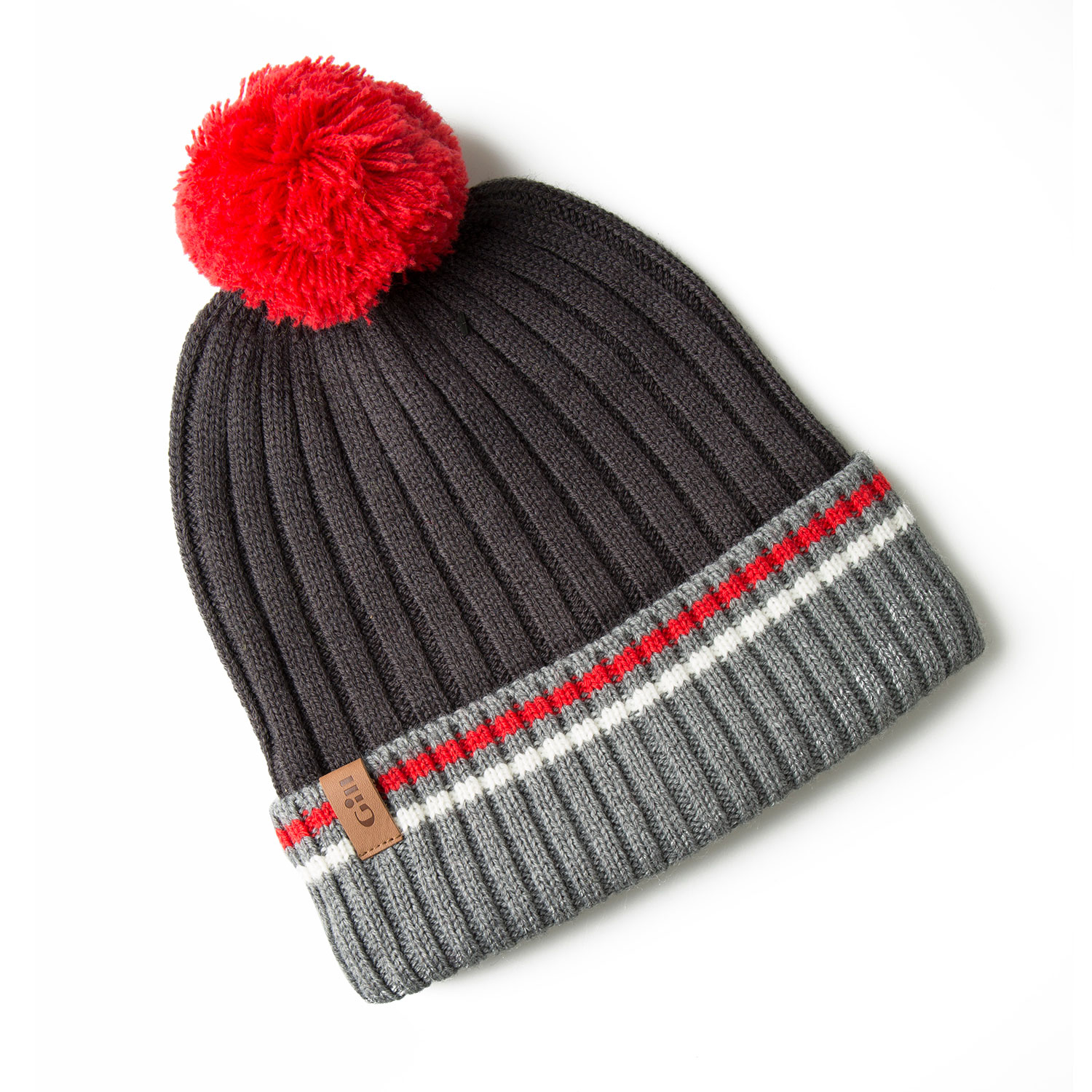 Gill Offshore Gorro De Punto - Grafito / Rojo