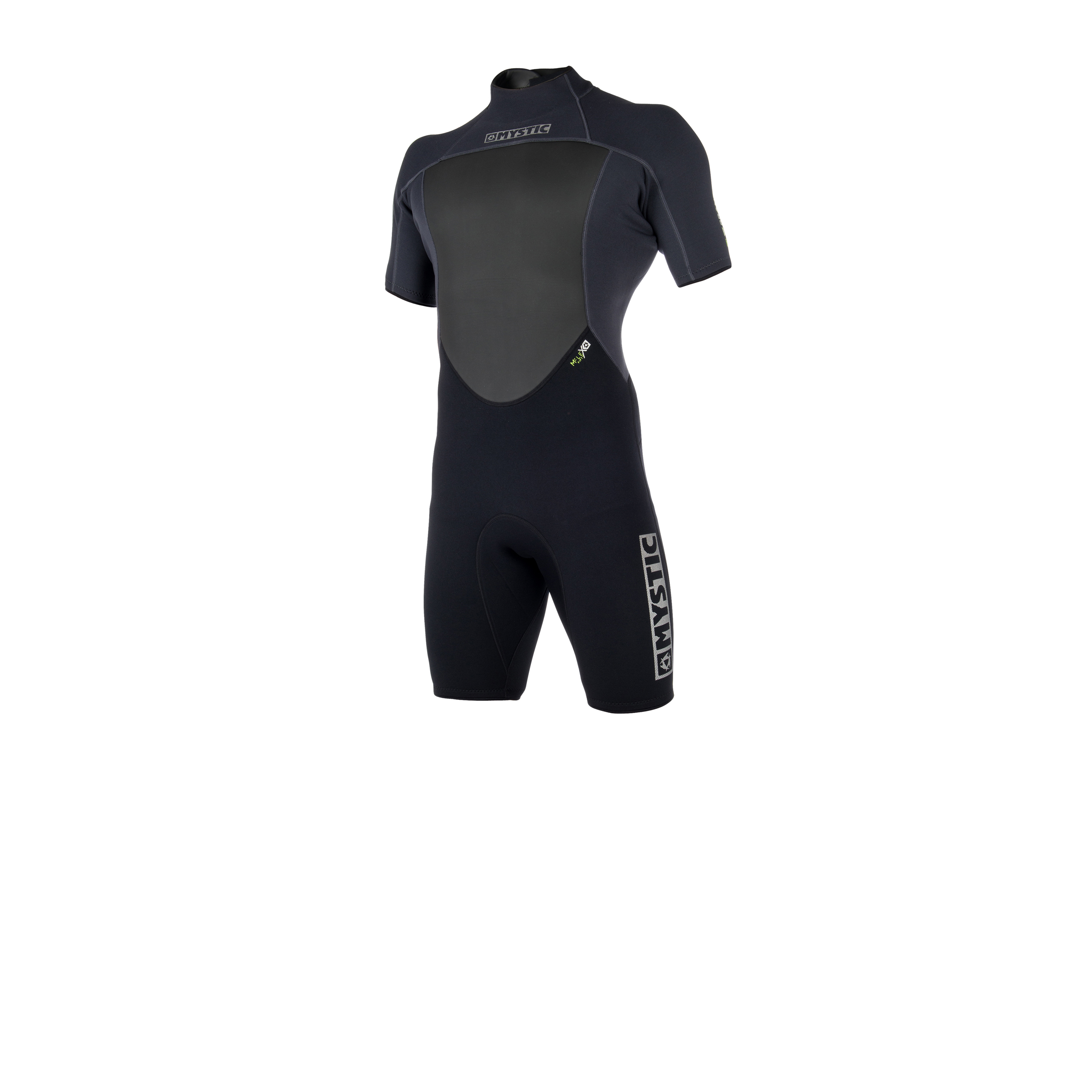 Traje De Baño Mystic Brand 3/2 Flatlock Shorty - Negro