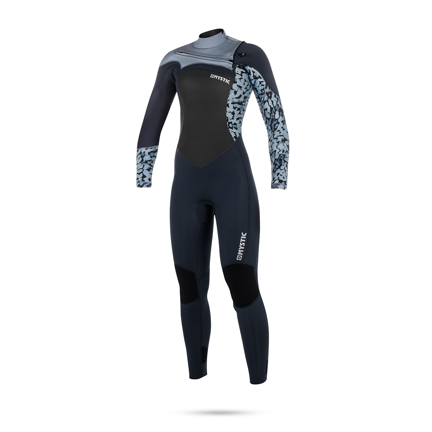 Mystic Mujer Diva 4 / 3Mm Gbs Front-Zip Traje De Neopreno - Gris