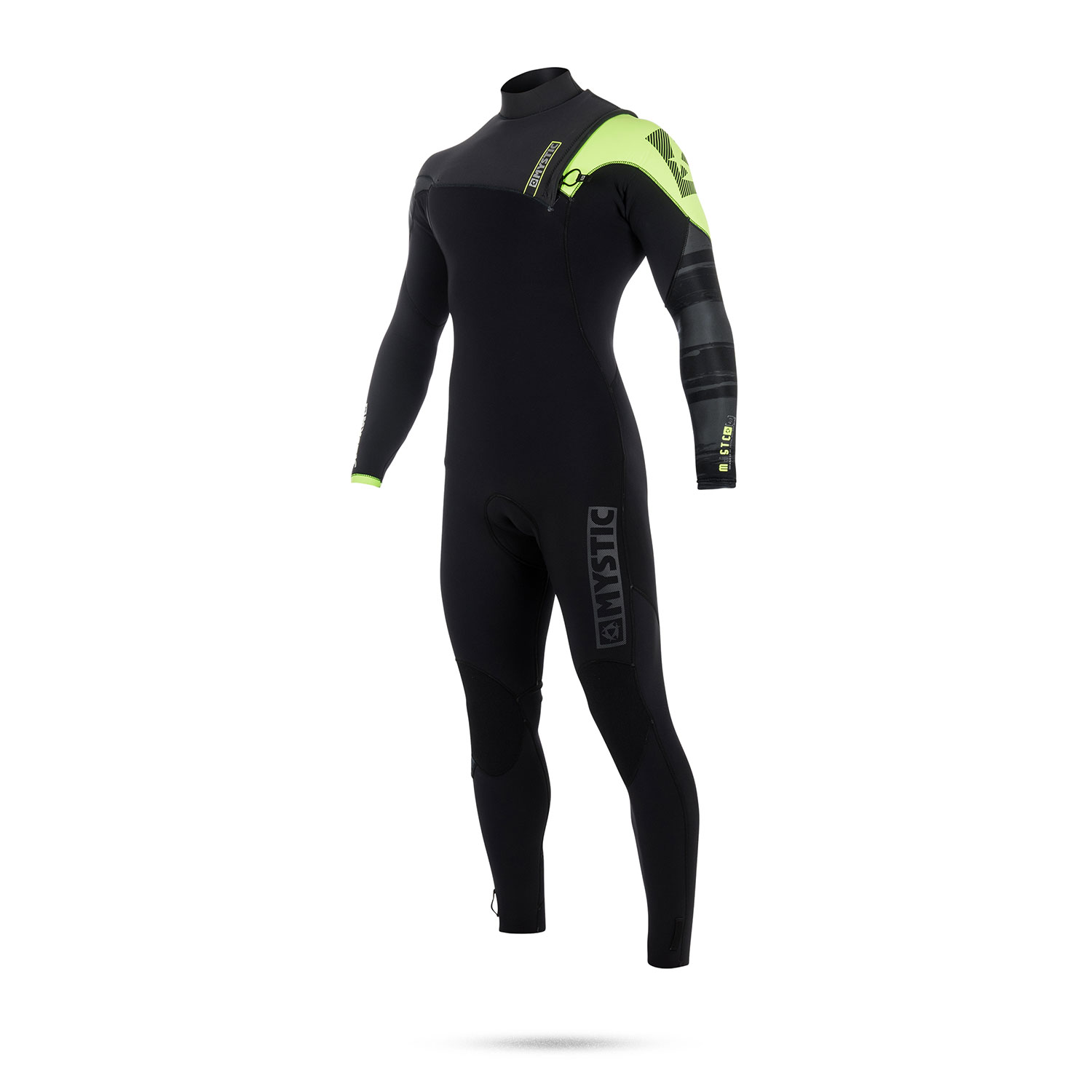 Mystic Majestic 4/3 Gbs Zipfree Traje De Neopreno - Negro / Lima