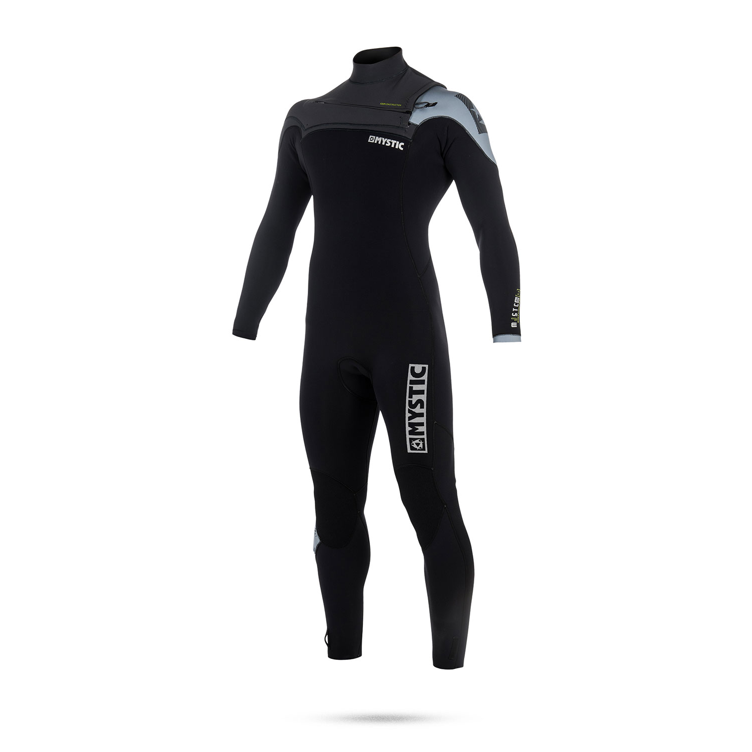Mystic Majestic 5/3 Gbs Front Zip Wetsuit - Negro / Gris