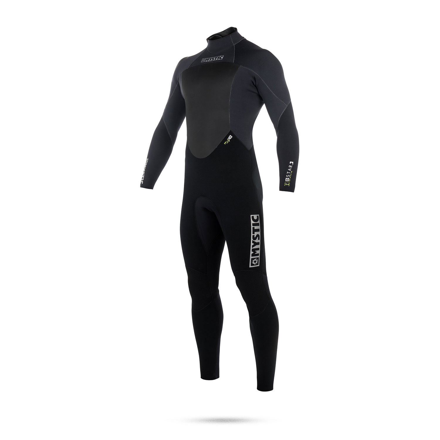Mystic Star 5/4 Gbs - Traje De Neopreno Zip - Negro