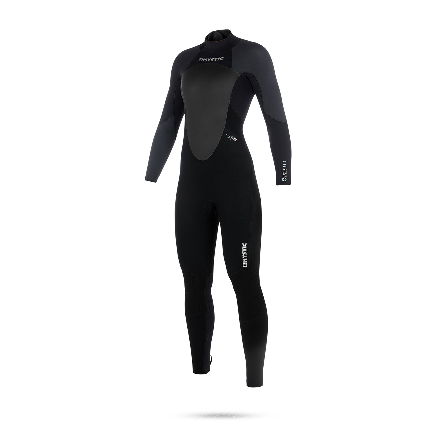 Mystic Womens Star 3 / 2Mm Gbs Backzip Wetsuit - Negro / Gris