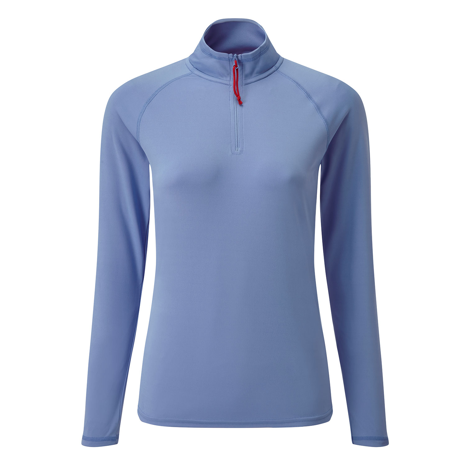 Gill Womens Uv Tec Manga Larga Con Cremallera Tee - Azul