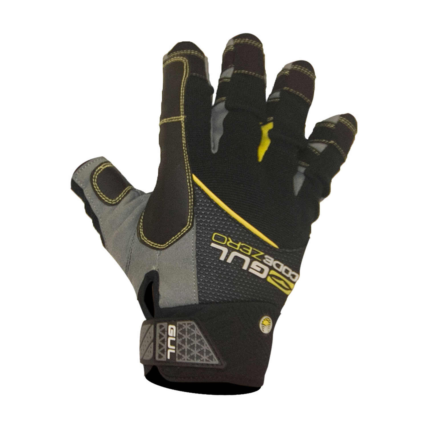 Guantes De Vela Corta Gul Summer - Negro / Amarillo