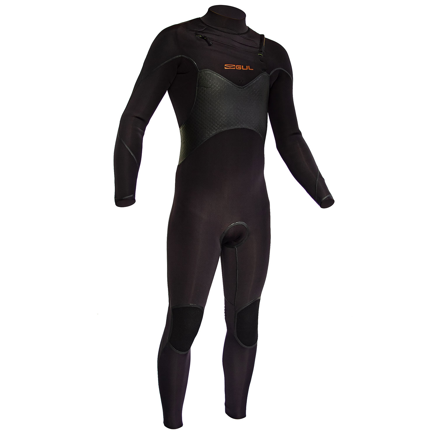 Gul Viper Pro 5/4 Chest Zip Blindstitch En El Pecho - Negro
