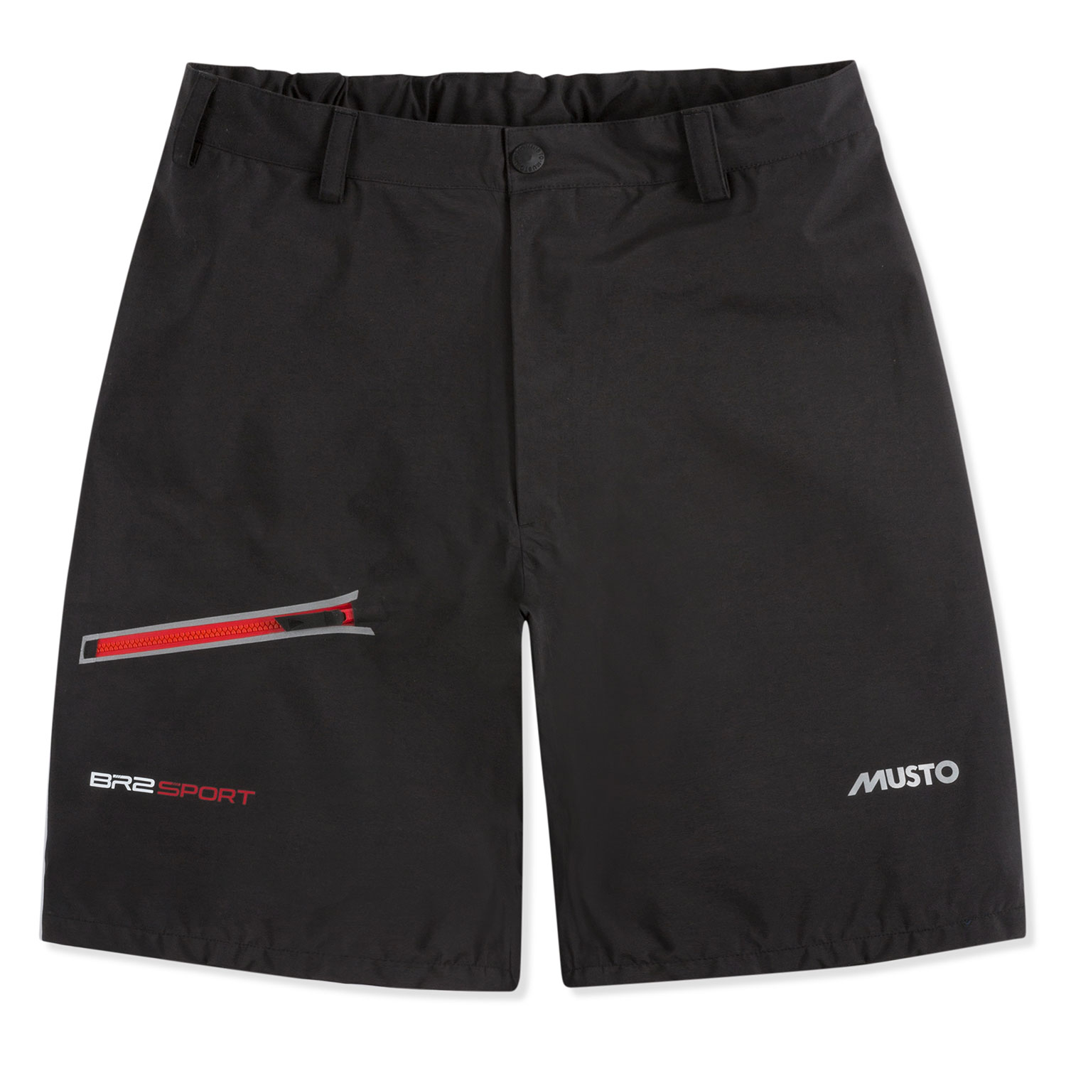 Shorts Deportivos De Vela Musto Br2 - Negro / Negro