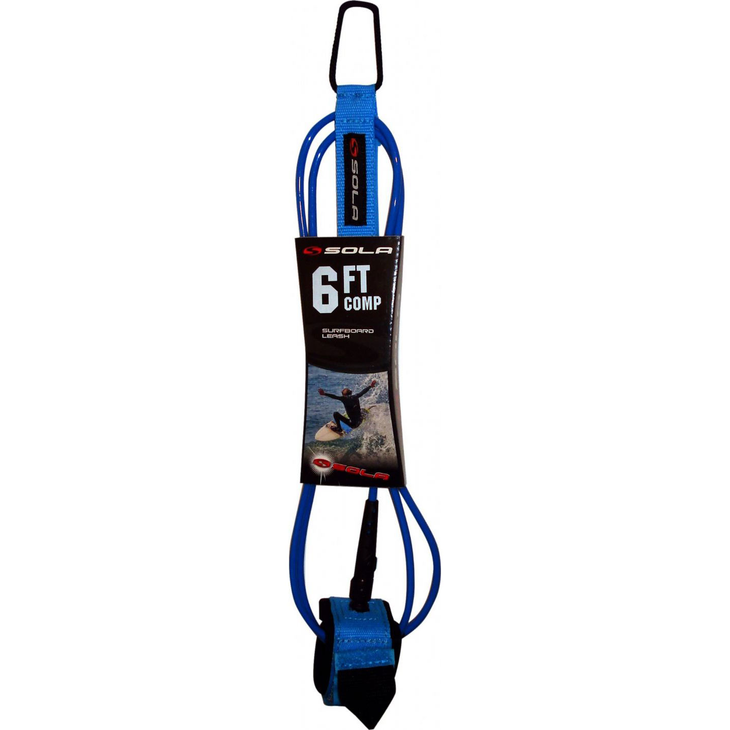 Correa De Tabla De Surf De Competición De 6 Pies X 5 Mm Sola - Azul