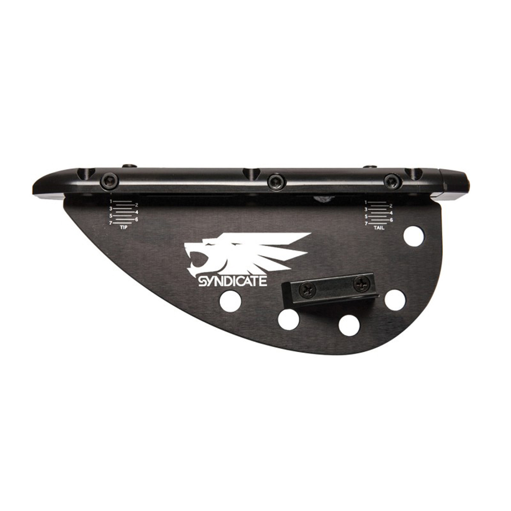 Ho Sports Syndicate Aleta Ajustable De Placa De Nichol Pulida - Negro