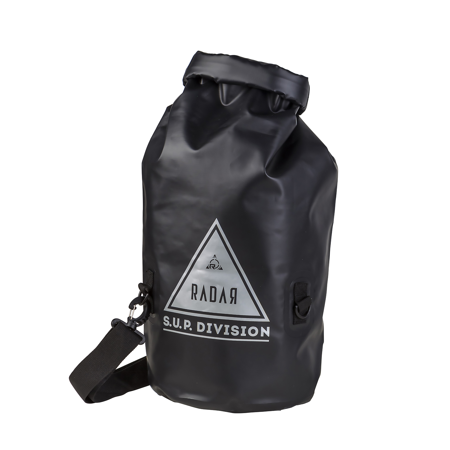 Mochila Seca De 20 Litros Radar Roll Top Dry - Negro Mate / Amarillo