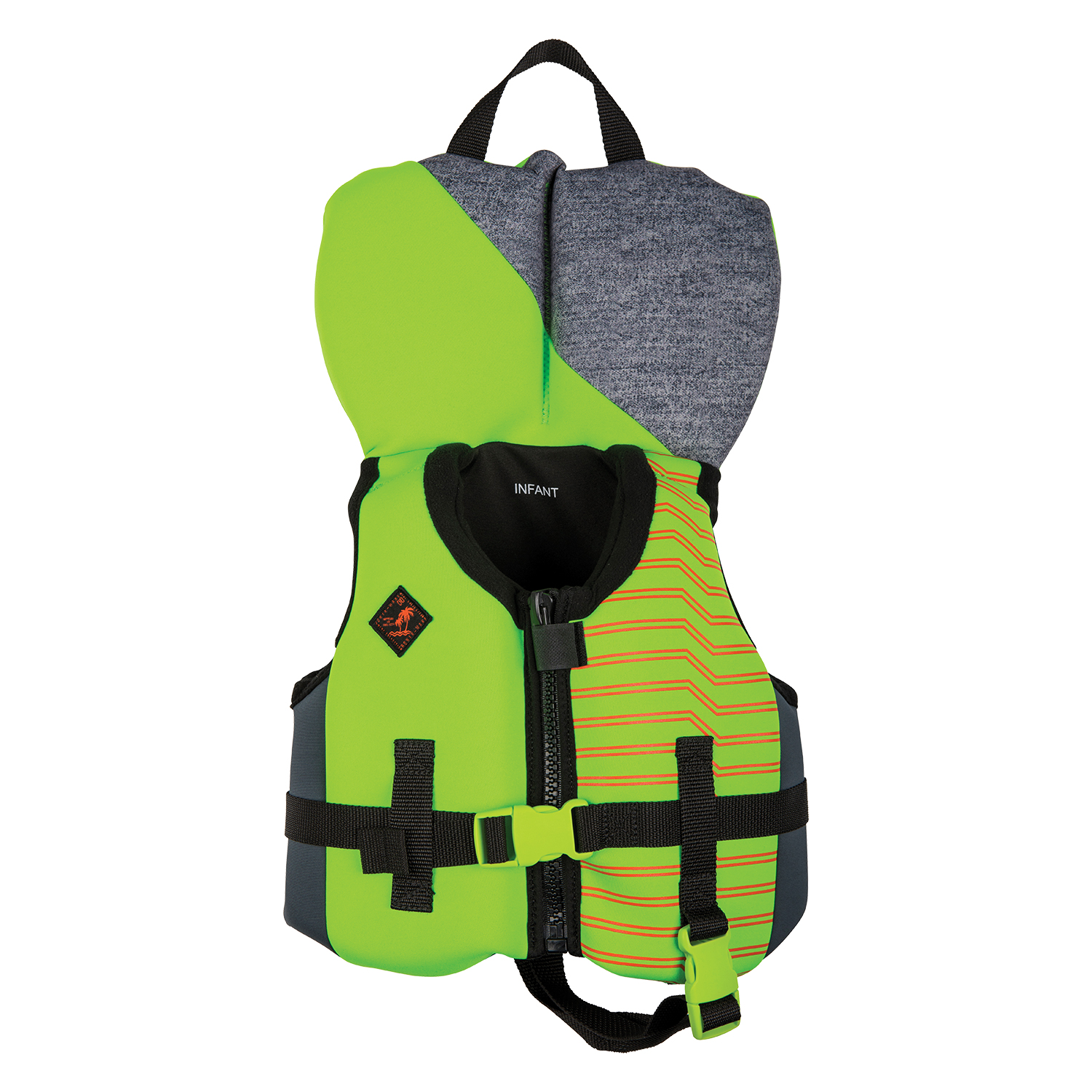 Chaleco Wake Wake Vision Para Niños Ronix - Lima / Negro