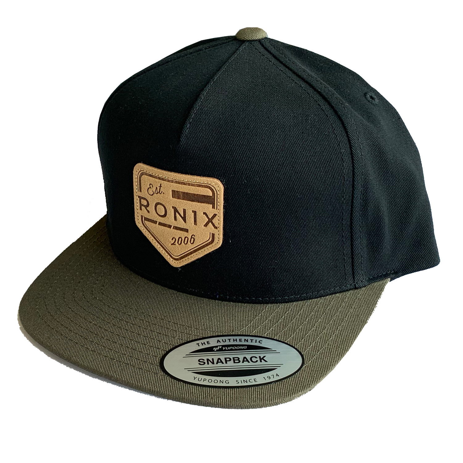 Ronix Forester 5 Panel Snap Back Hat - Negro / Verde