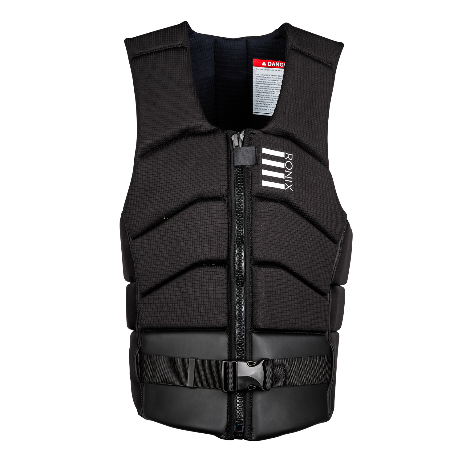 Ronix Kinetik Armor Foam Impact Wake Vest - Negro / Blanco