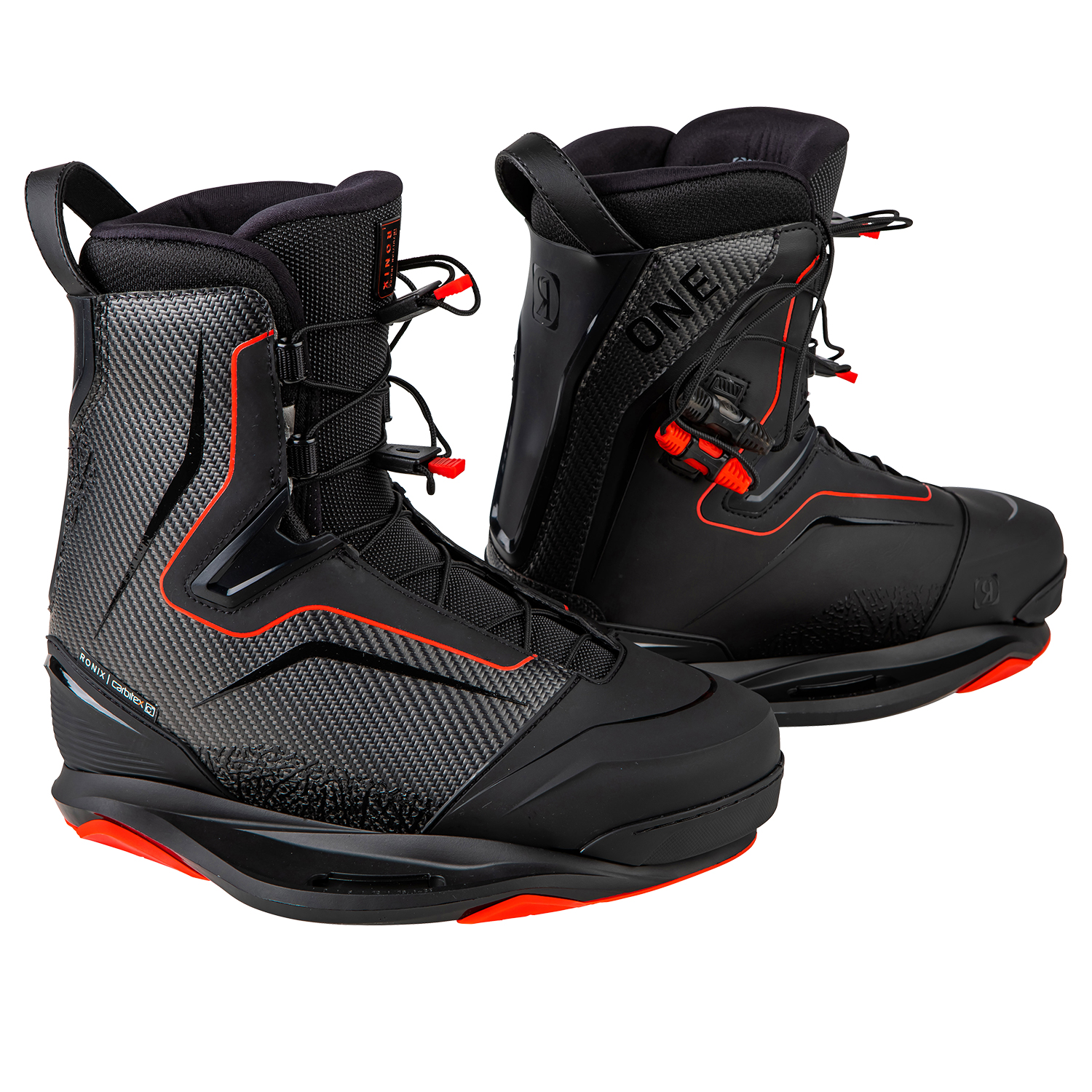 Ronix One Boot Intuition Wakeboard Boot - Carbitex / Rojo