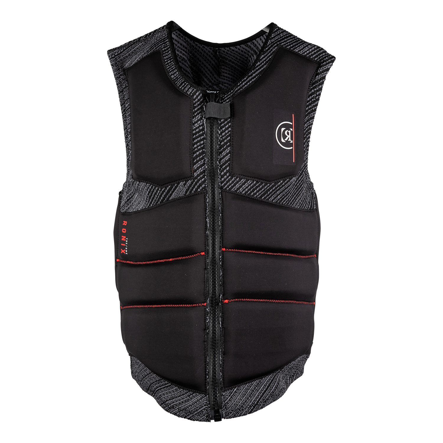Ronix One Custom Fit Boa Impact Wake Vest - Carbón / Rojo