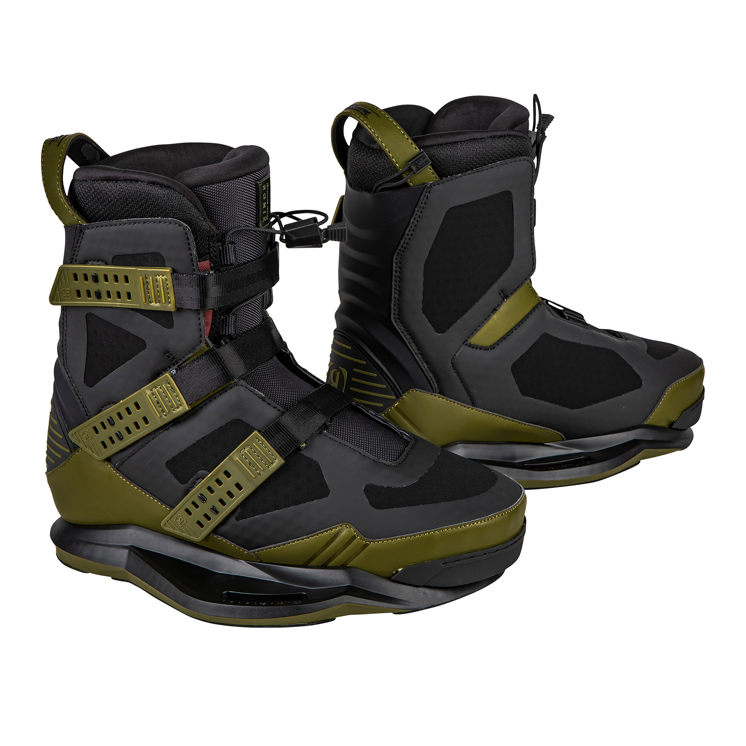 Bota De Wakeboard Ronix Suprem Exp Intuition - Oliva / Rojo