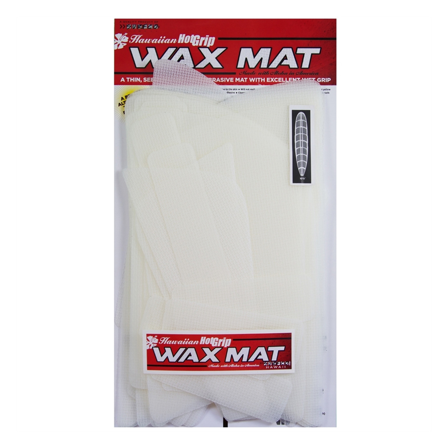 Ronix Surfco Hawaii Wax Mat Traction - Almohadilla Delantera Acolchada