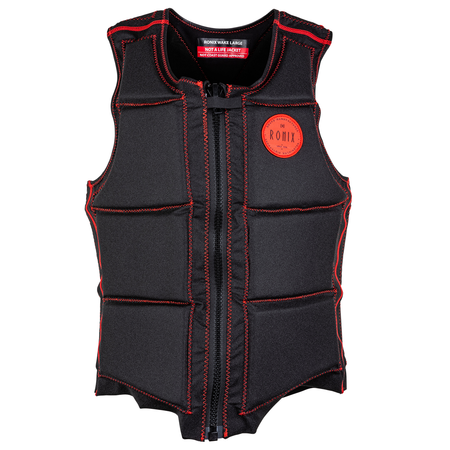 Chaleco De Wake De Impacto Coral Para Mujer Ronix - Negro