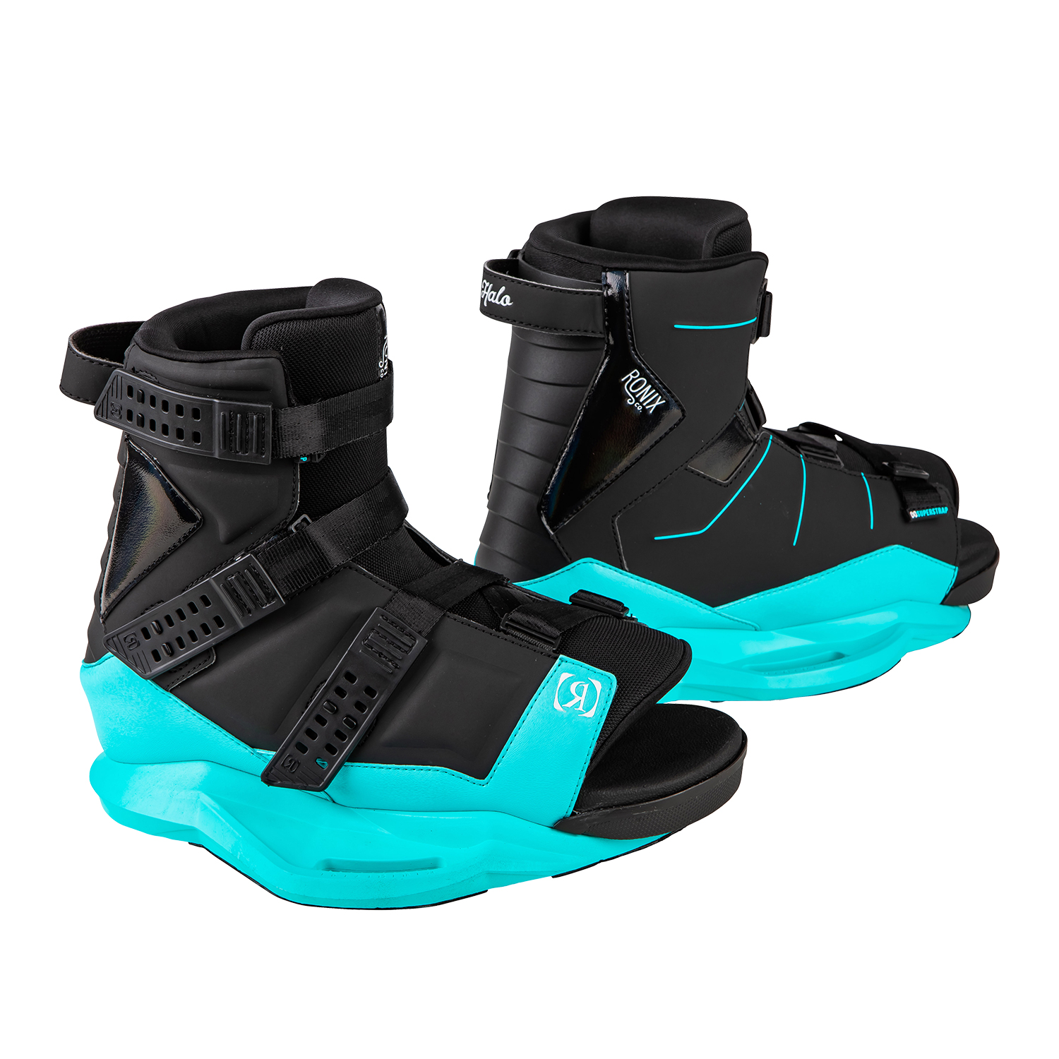 Bota De Wakeboard Para Mujer Ronix Halo - Orquídea Negra / Azul