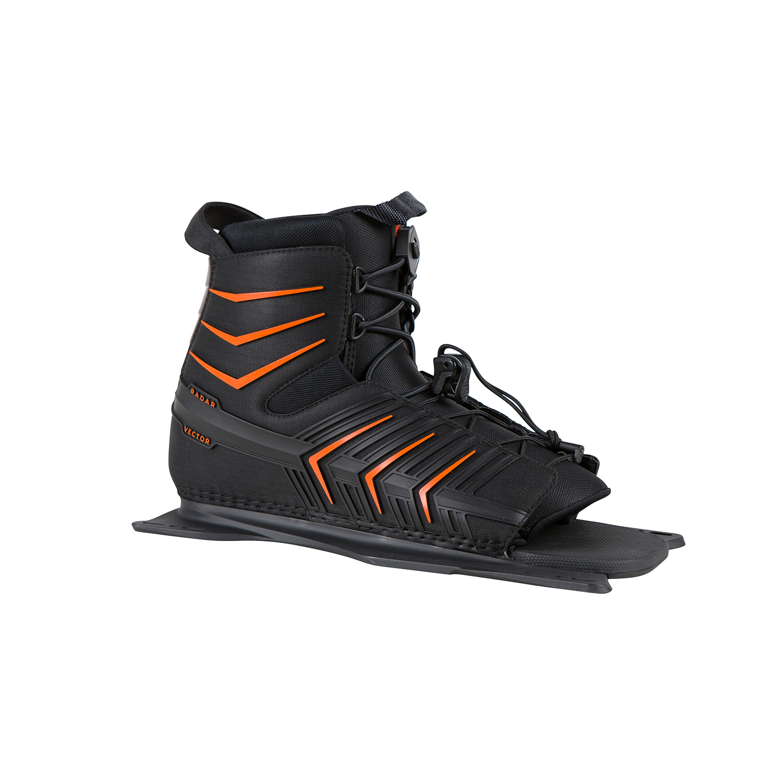 Radar Skis Vector Boot Marco Frontal De Plumas - Negro / Naranja