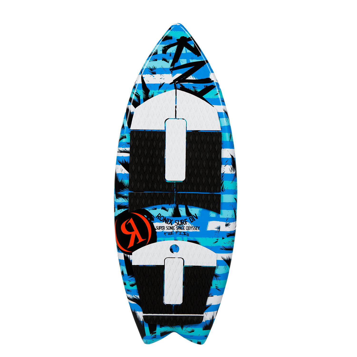 Ronix Boys Super Sonic Space Odyssey Fish Surfer - Azul / Blanco / Negro