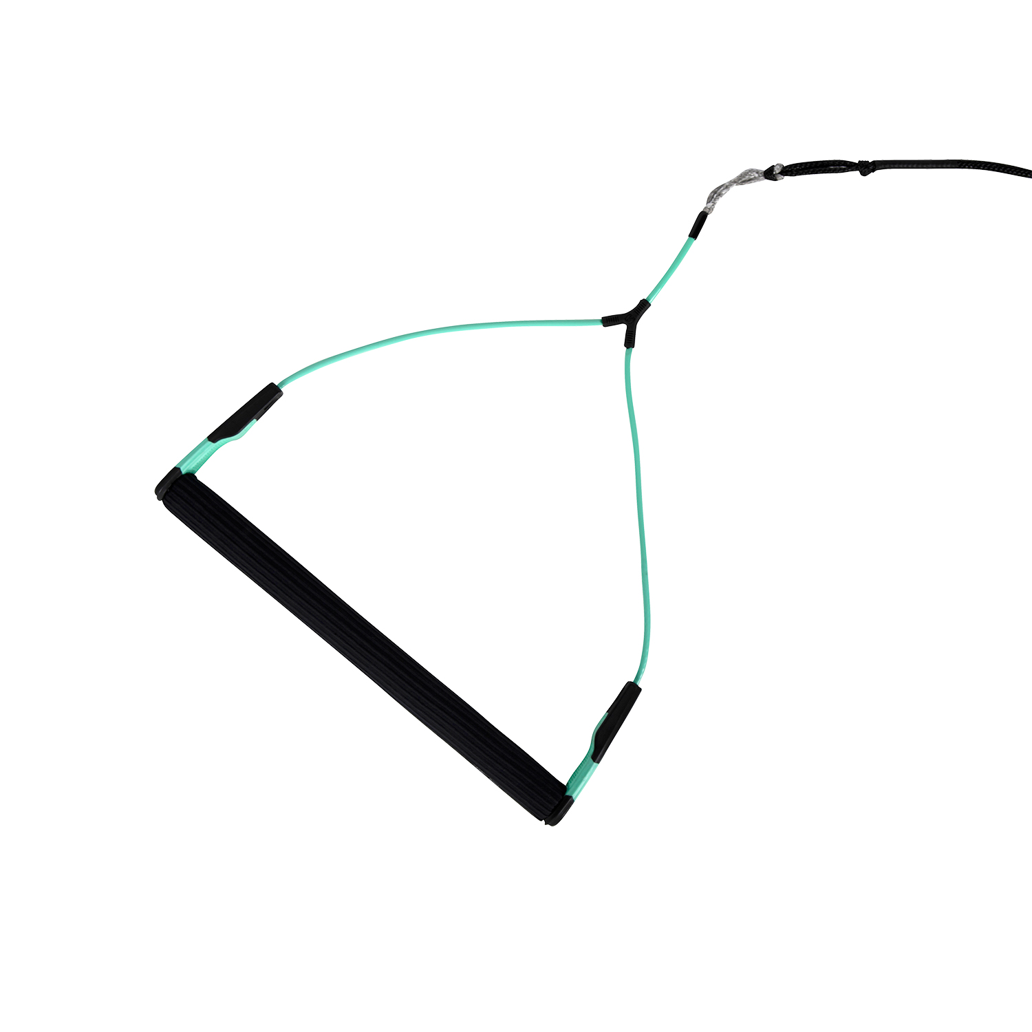 Ronix One Manija De Bloqueo De Barra De Nailon Con Empuñadura De Lycra Acanalada - Negro / Espuma Marina