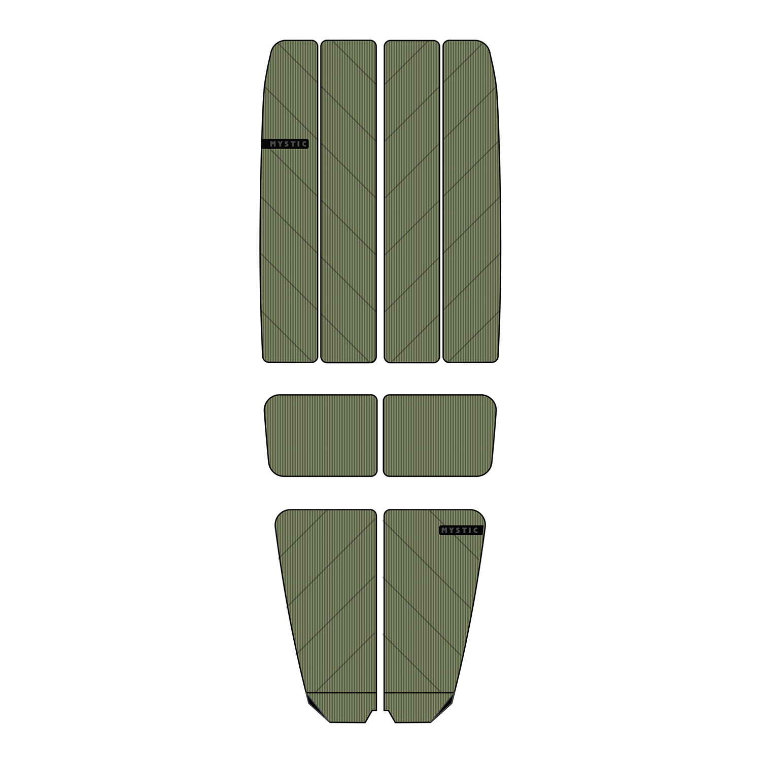 Mystic Ambush Stubby Shape Full Deckpad - Army 220071
