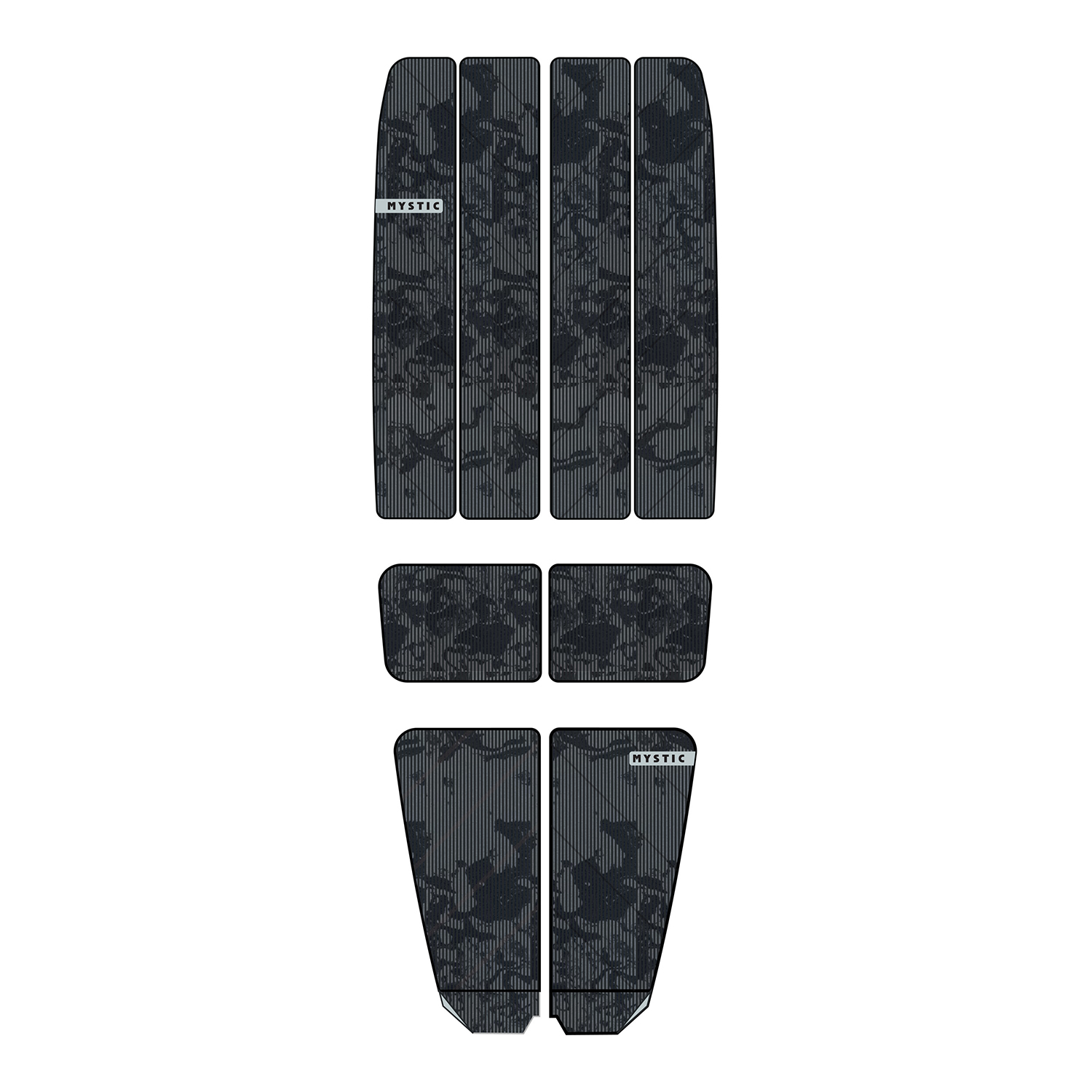 Mystic Ambush Stubby Shape Full Deckpad - Negro Allover 220071