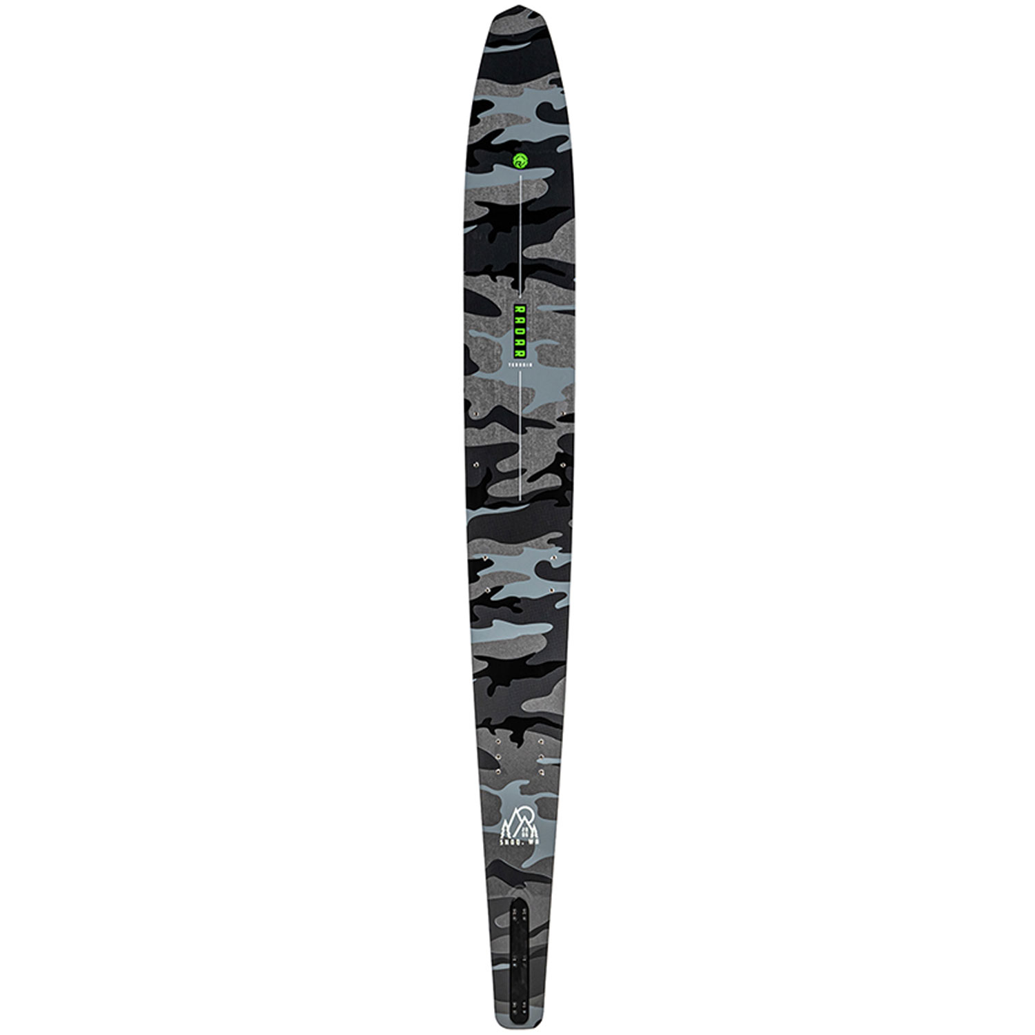 Esquí Acuático Radar Terrain - Black Camo/volt Green