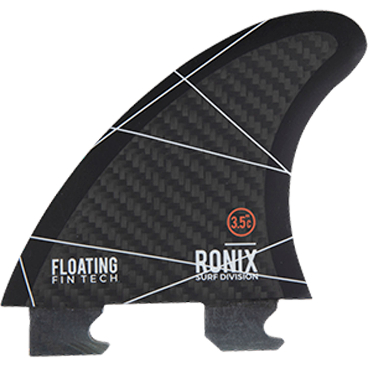 Ronix Aleta Flotante De 3,5 Pulgadas Con Botón Para Despertar A La Izquierda - Rojo Cafeinado/negro