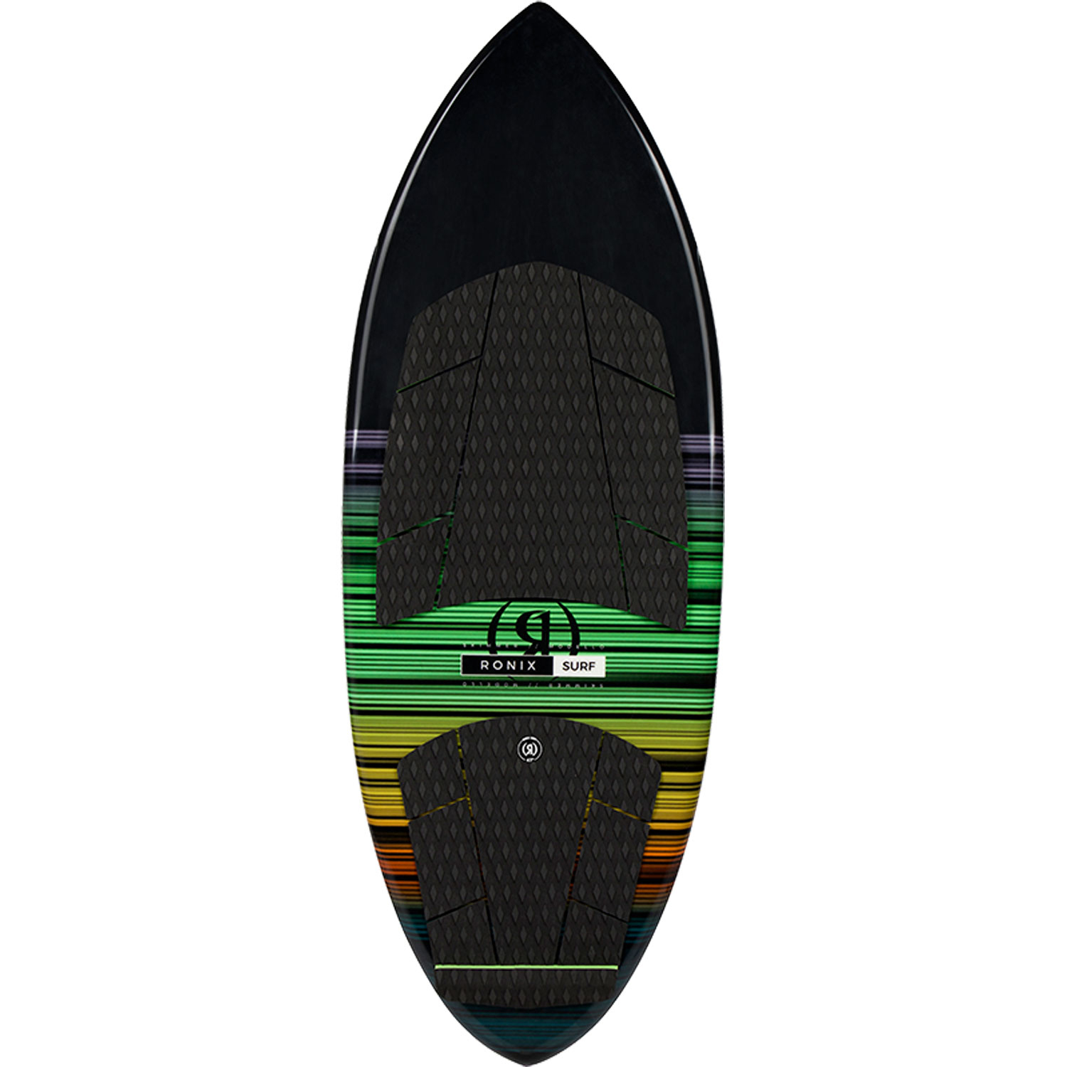 Ronix Modello Skimmer Surfer - Negro/verde/amarillo/naranja