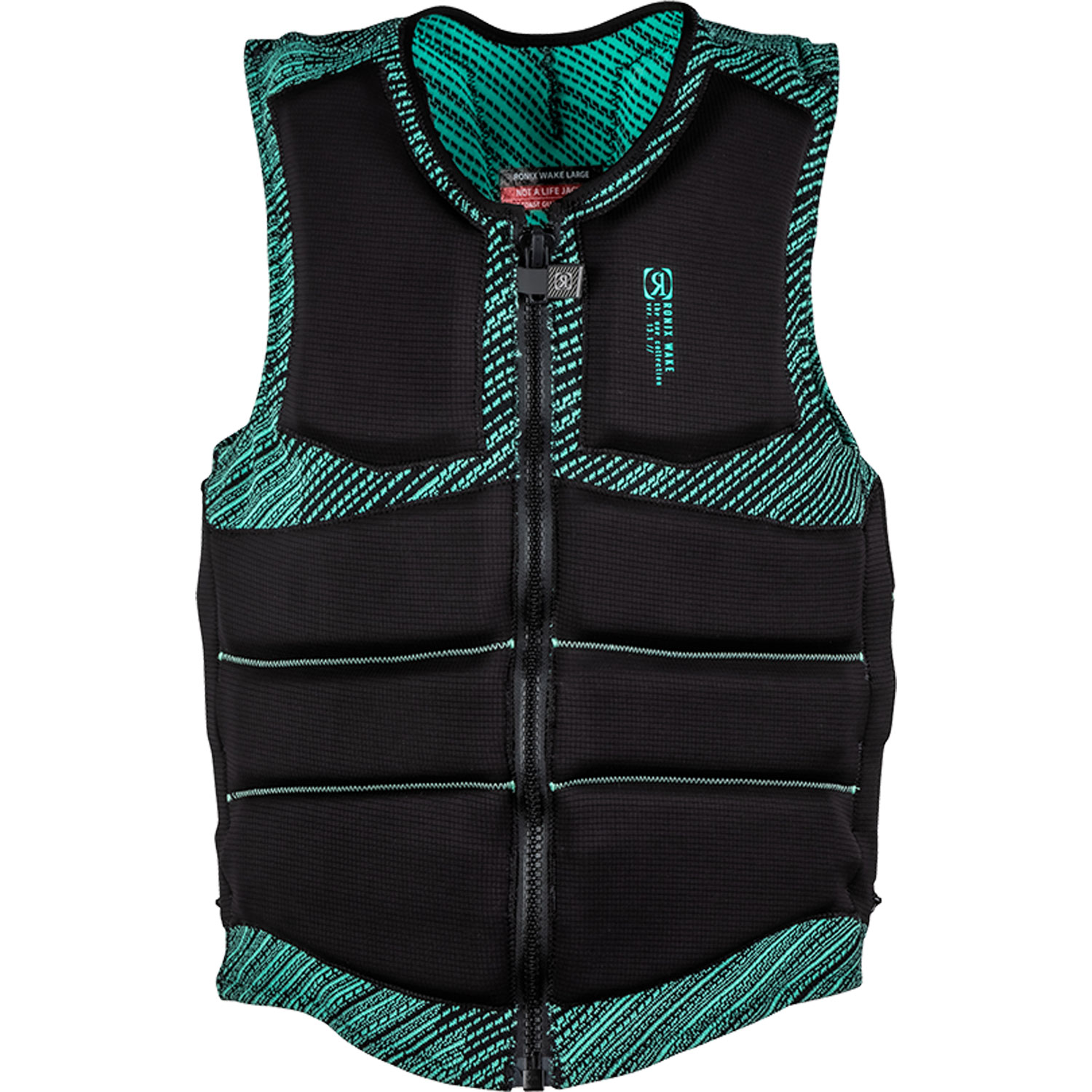 Chaleco De Wakeboard De Impacto Ronix One Boa Ce - Espuma De Mar De Ingeniería/negro