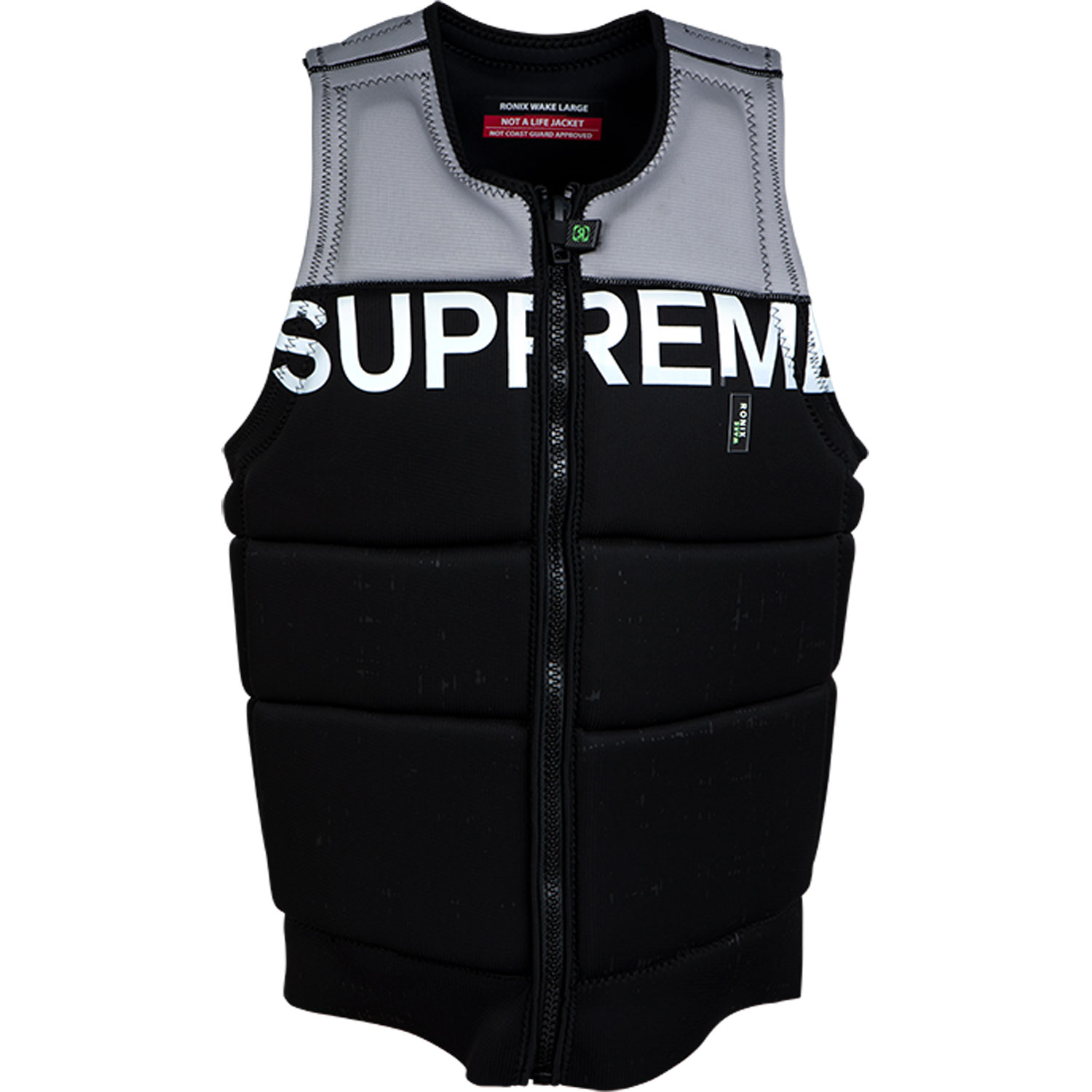 Chaleco De Wakeboard De Impacto Ronix Suprem - Negro/gris Paloma