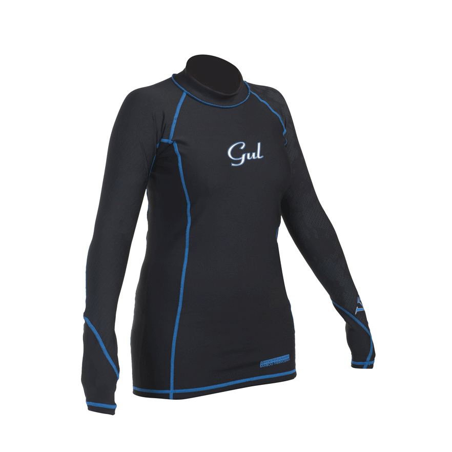Gul Viper Ladies Recore Manga Térmica Rashguard Largo - Negro