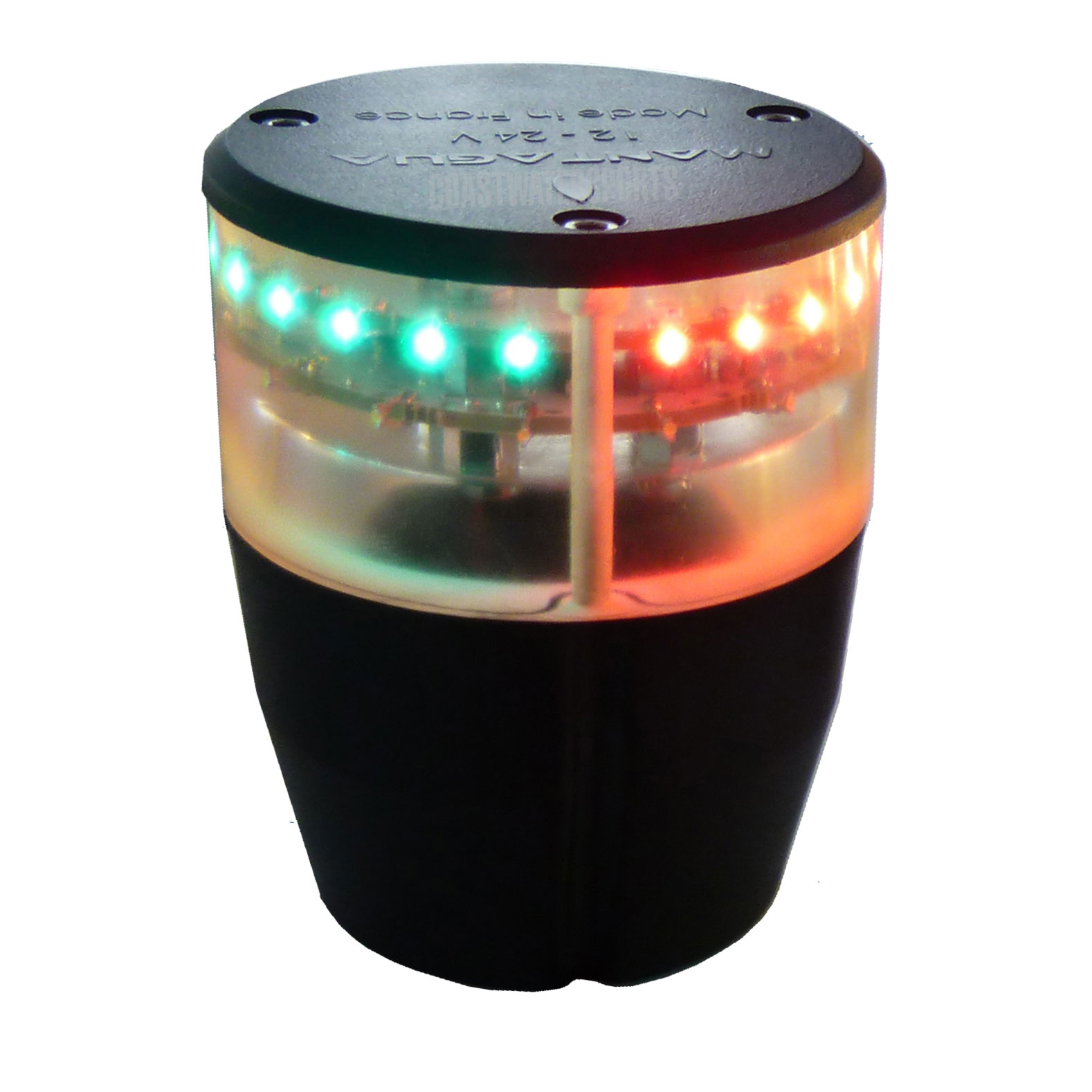 Luz De Navegación Mantagua Pie De Led - Tricolor Con El Ancla