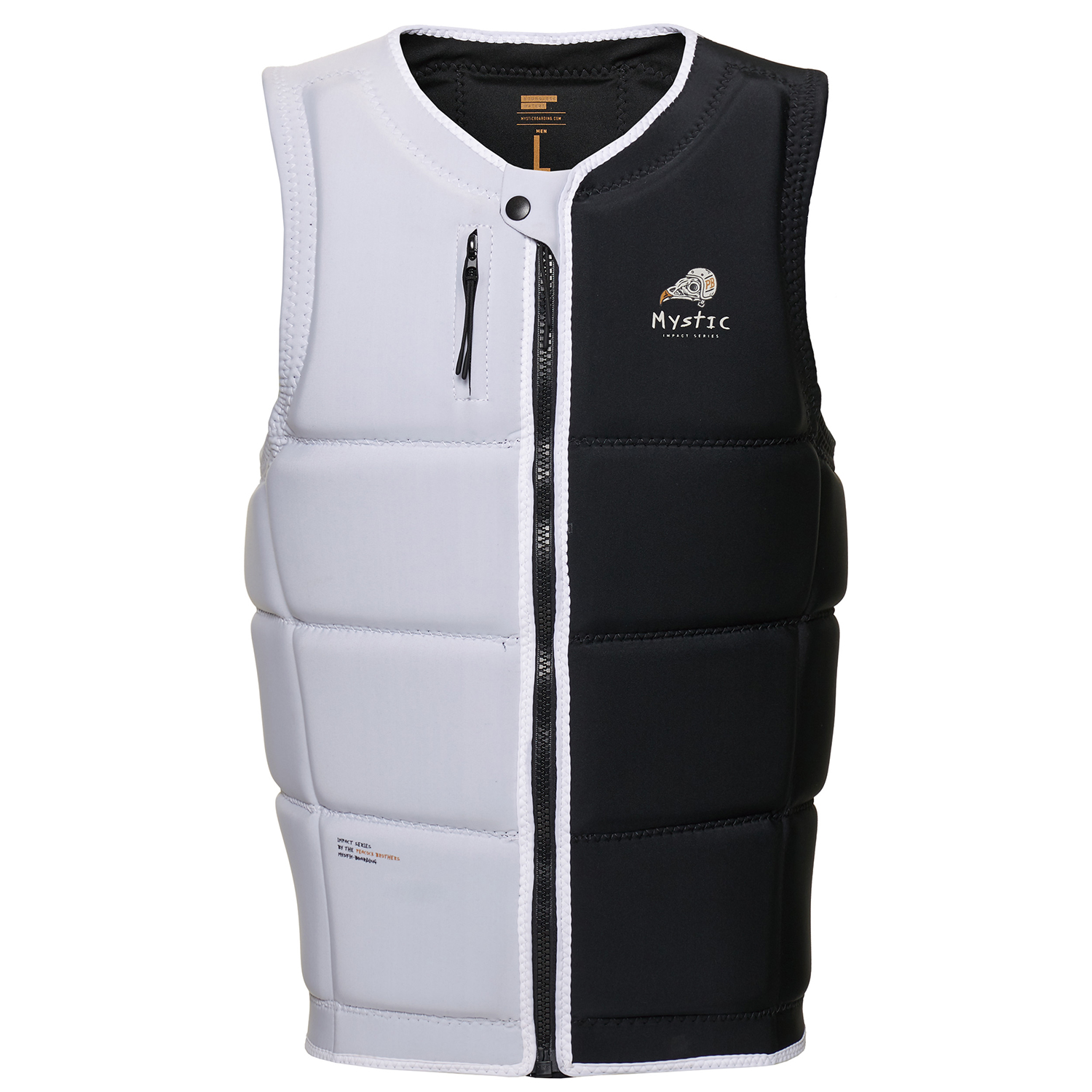 Chaleco De Impacto Para Embarque De Pavo Real Mystic - Negro/blanco 220150