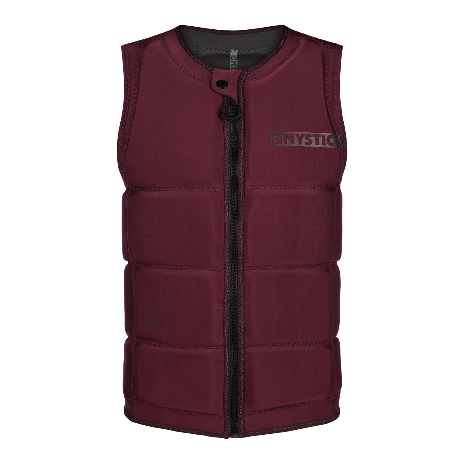 Mystic Star Wake Boarding Ce Chaleco De Impacto Con Cremallera Frontal - Oxblood Red 200182