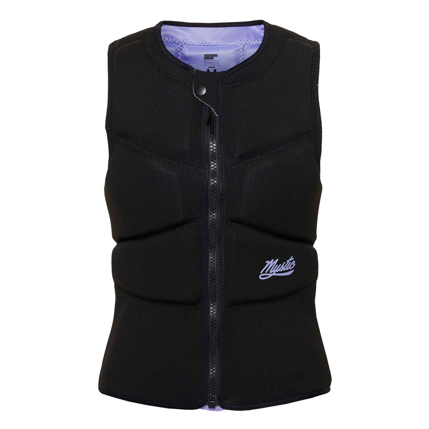 Mystic Mujeres Ruby Kite Surf Chaleco De Impacto Con Cremallera Frontal - Negro/púrpura 220143