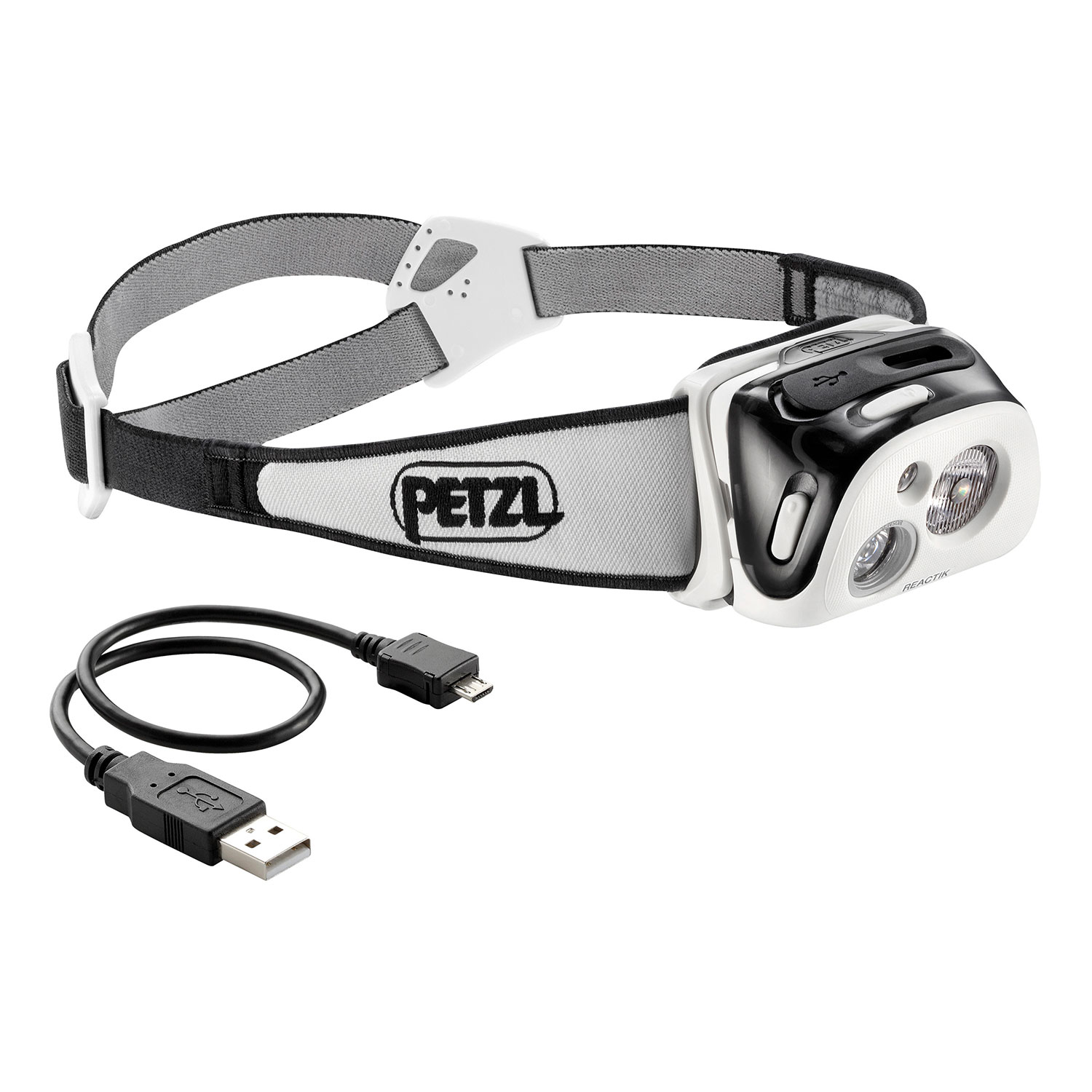Linterna Frontal Recargable Petzl Reactik® 220L - Negro