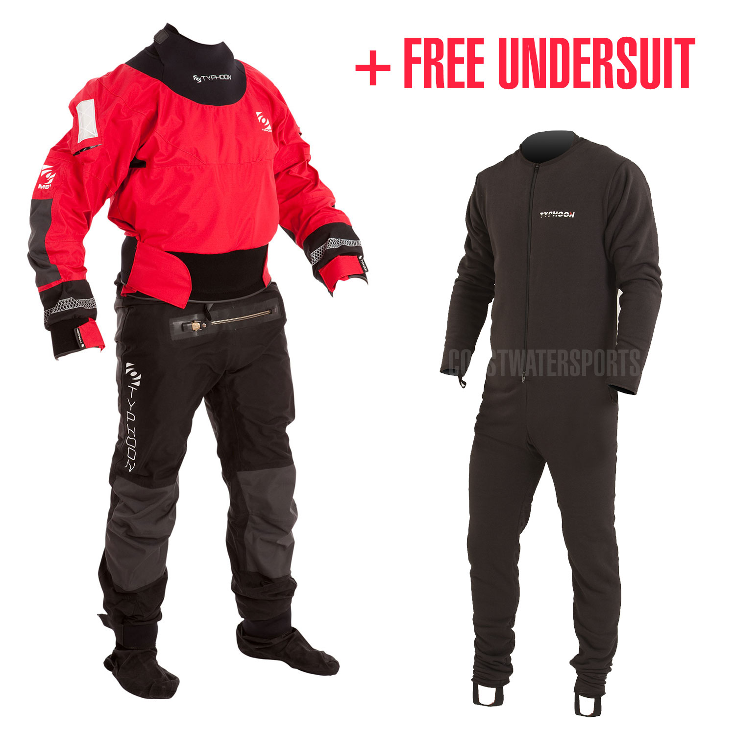 Typhoon Multisport 4 Drysuit Con Con Cremallera Y Traje T?rmico Gratis