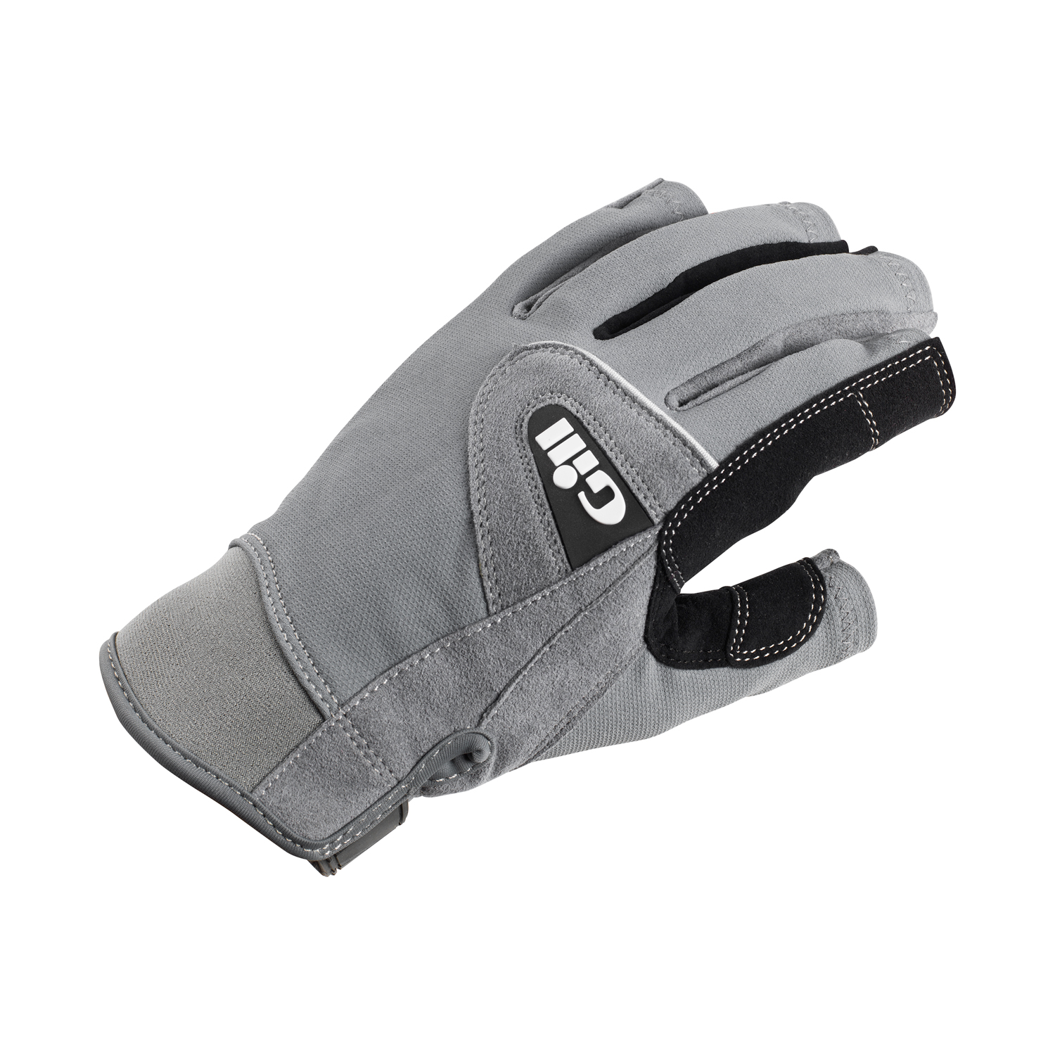 Guantes De Vela Corta Gill Junior Deckhand Con Dedos Cortos - Gris