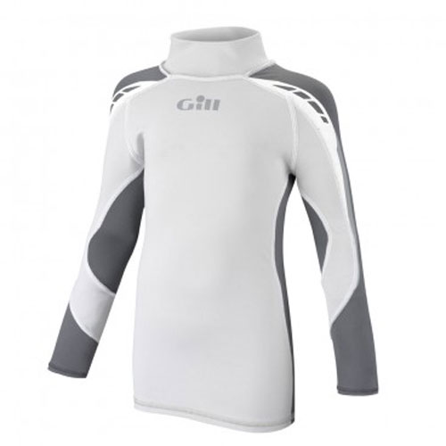 Gill Júnior Sport Uv Manga Larga Rash Vest - Gris Plata / Ash