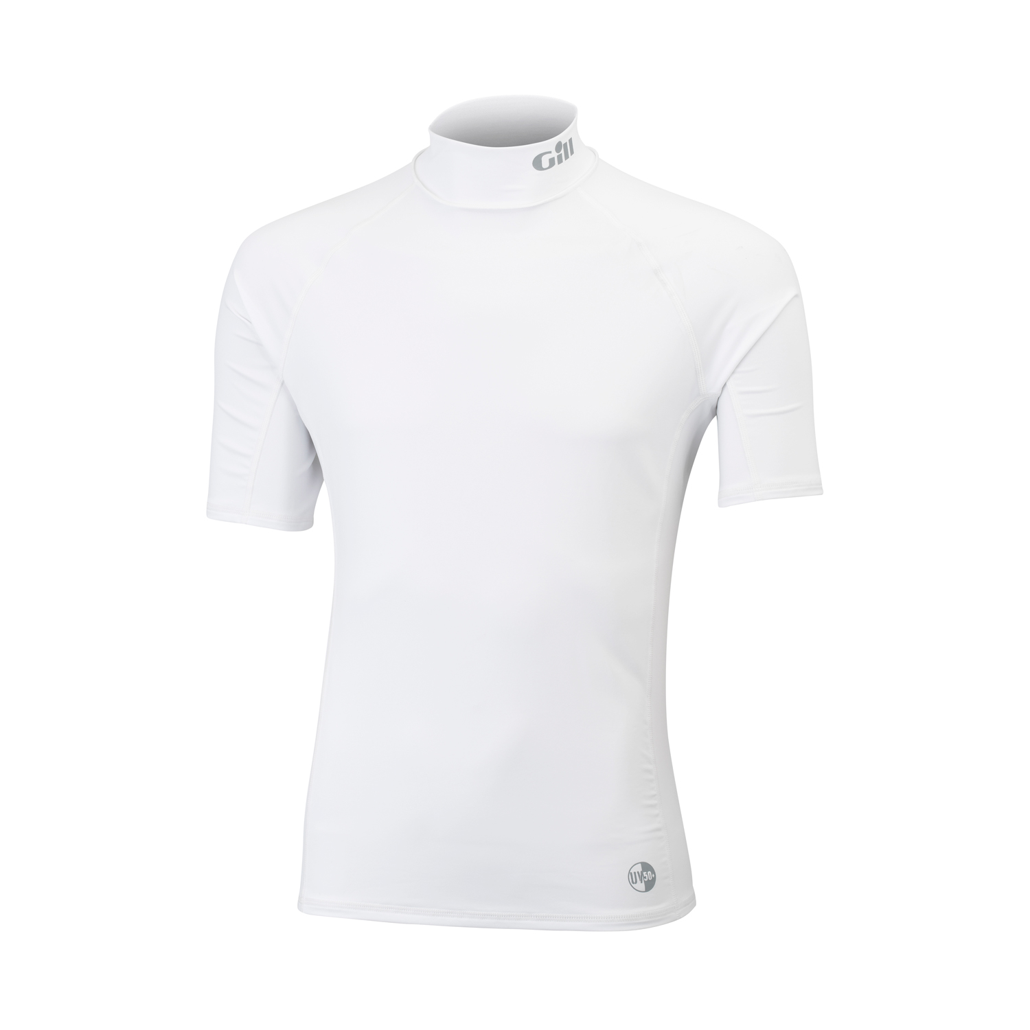Manga Gill Mens Short Uv Erupción Chaleco - Blanco