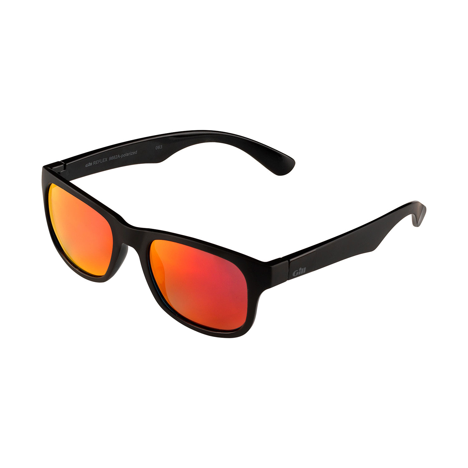 Gill Gafas De Sol Reflejas Flotantes - Matt Negro / Naranja Espejo