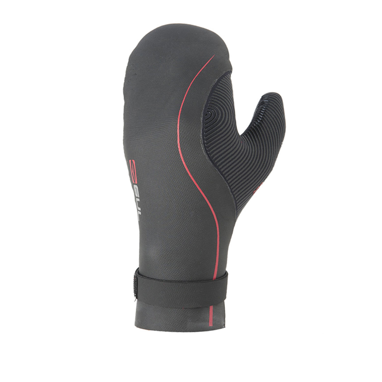 Gul Delta 3 Mm Mesh Mitt 2015 - Negro / Rojo