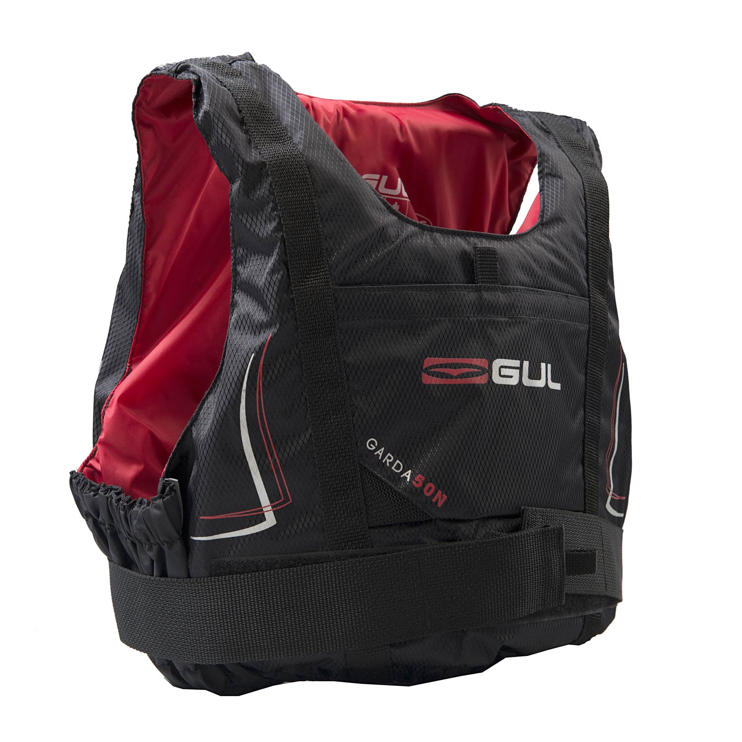 Gul Garda 50N Flotabilidad Aid - Negro / Rojo